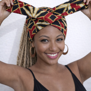 Bonnet ouvert cheveux longs avec bandeau flexible